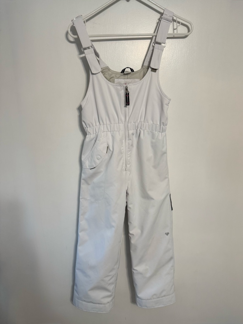 Obermeyer White Kids Snow Bib Overalls
